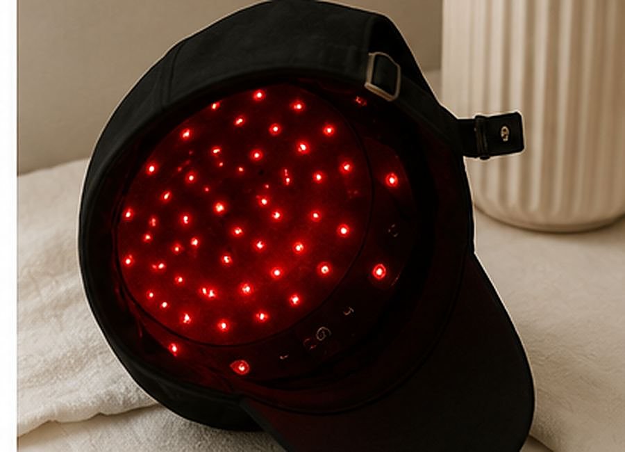 Wearable red light wellness hat