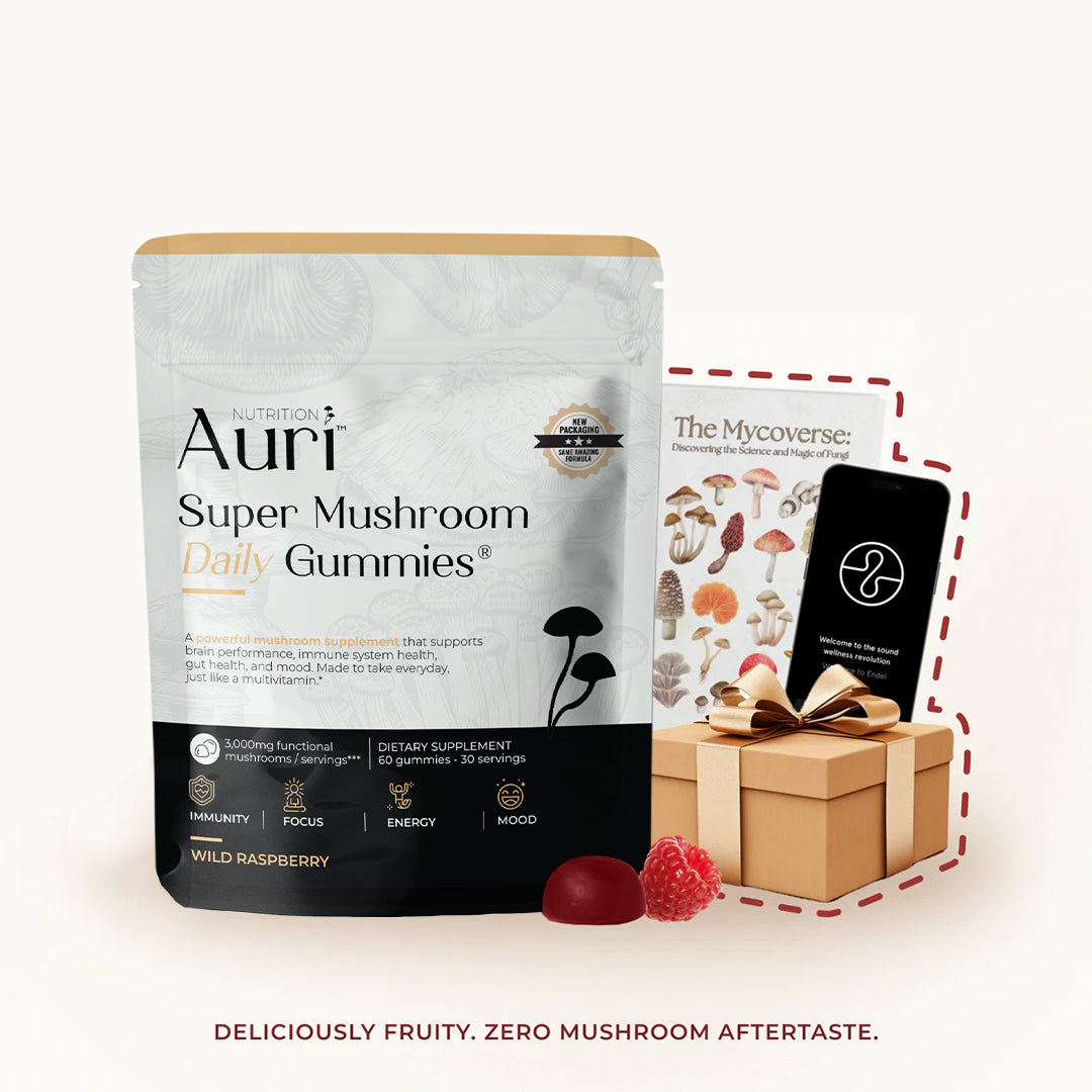 Auri Nutrition Super Mushroom Daily Gummies for adults