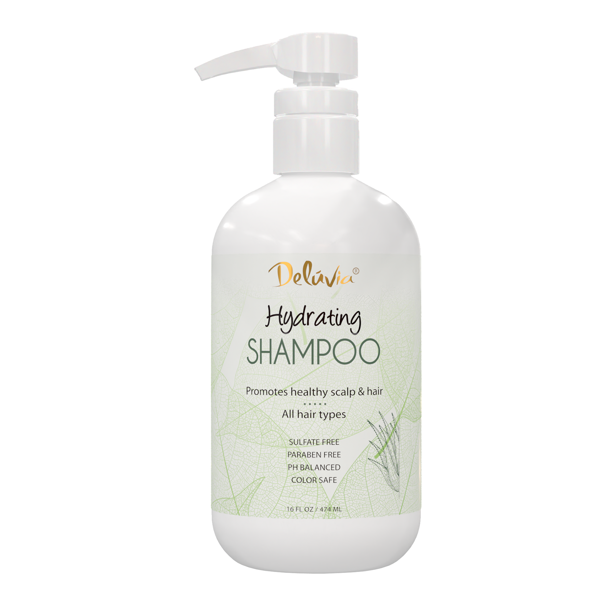 Deluvia Hydrating Shampoo for hair and scalp care