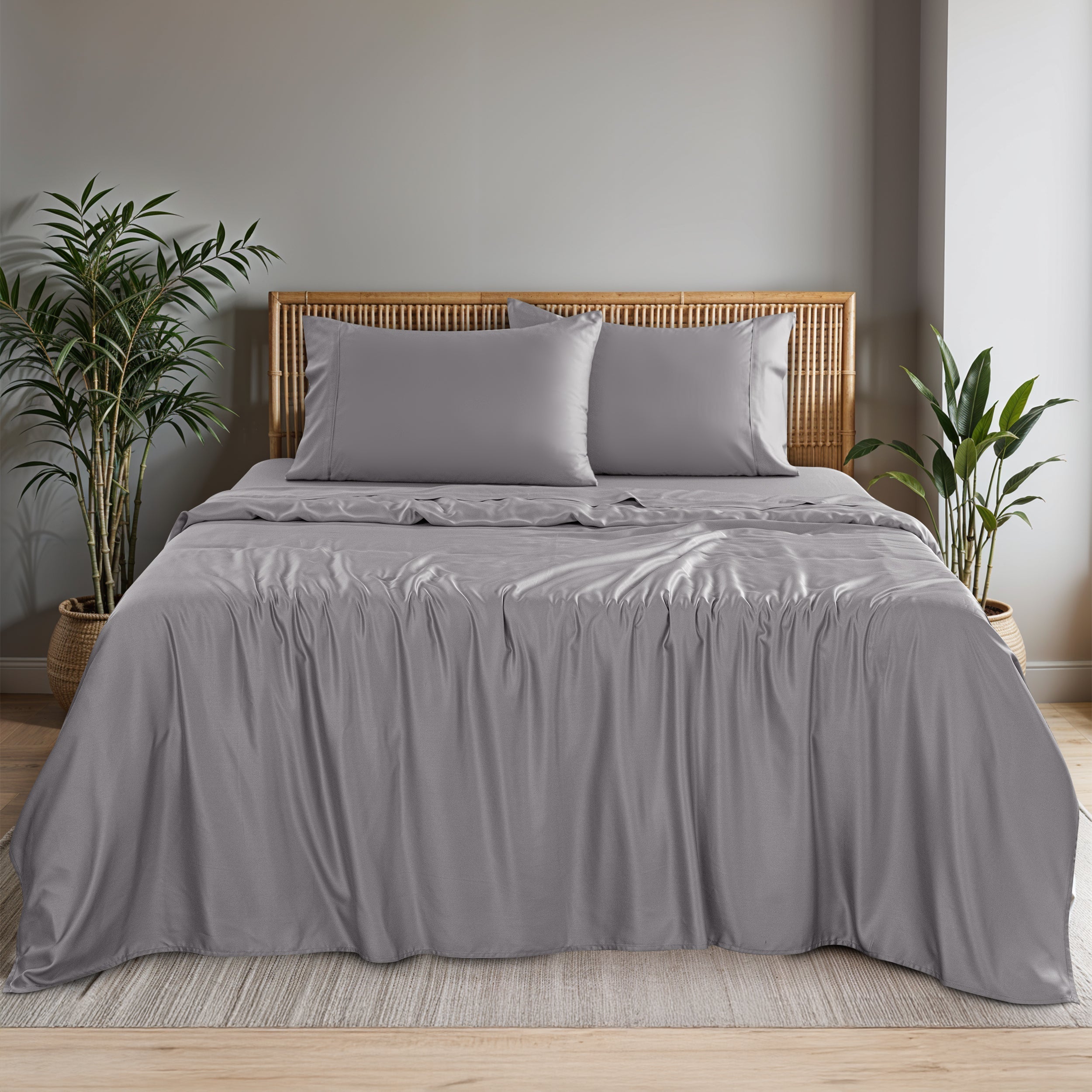 Hannah Linen 100% organic bamboo viscose sheet set