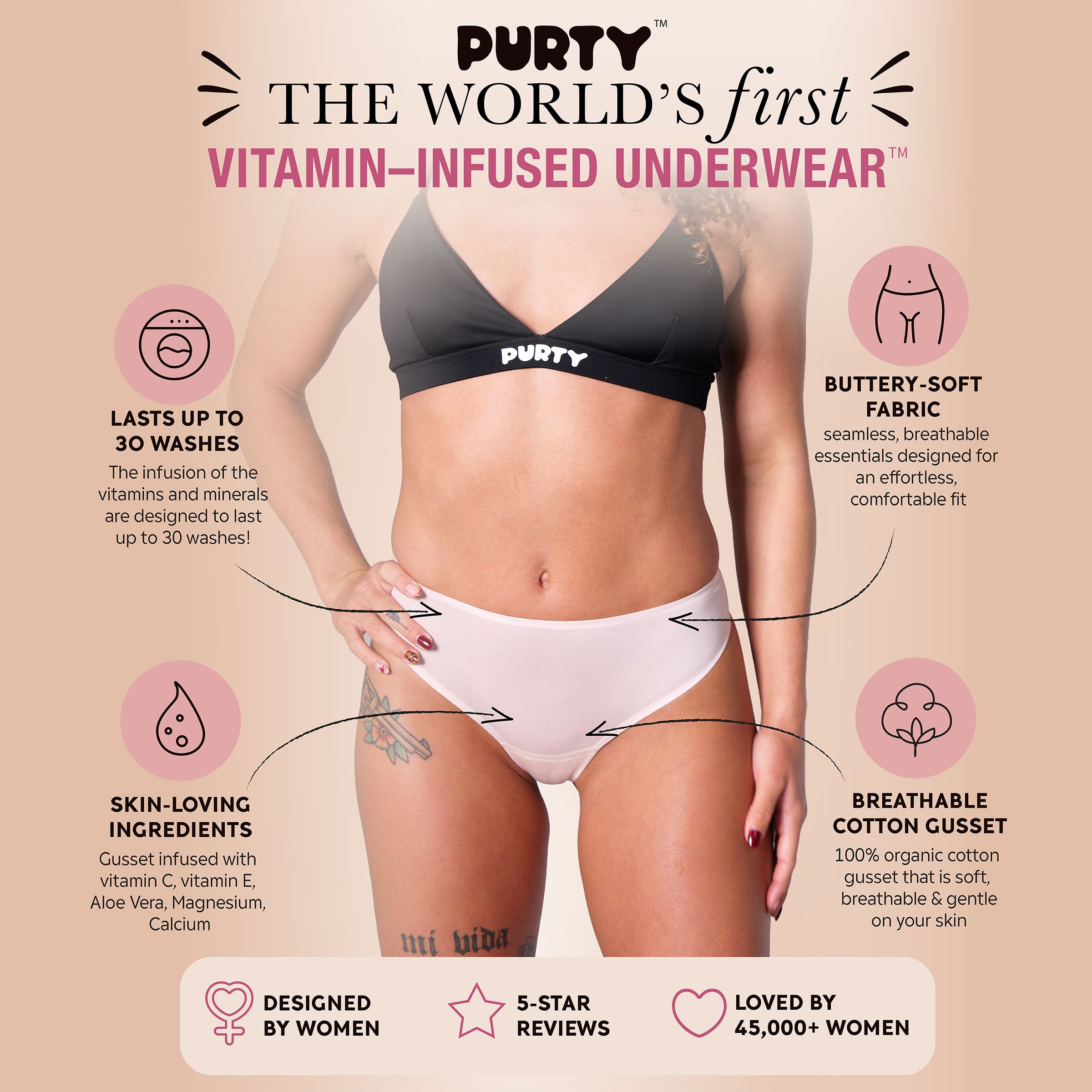 Purty Body Vitamin G-string seamless compression underwear