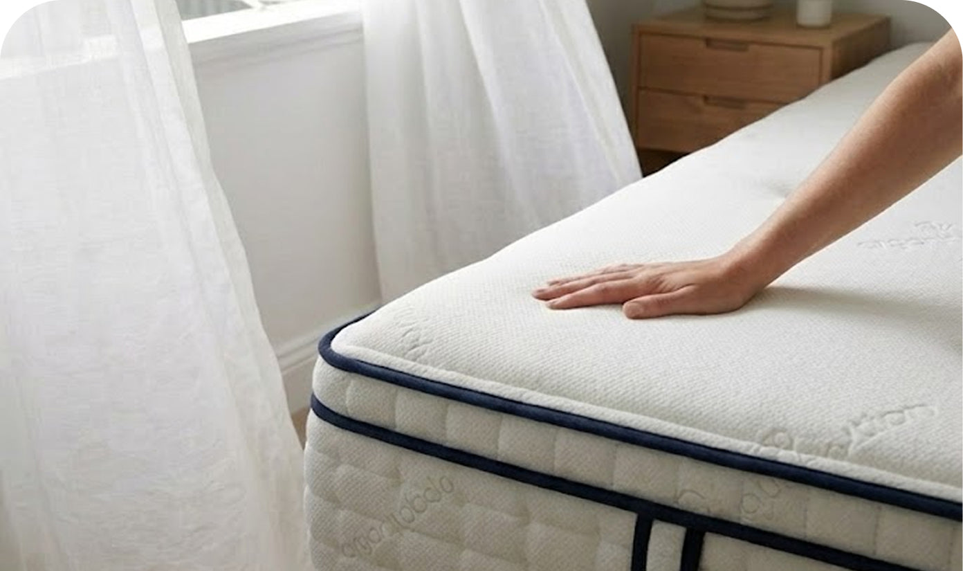 The Ultimate Snooze organic mattress close-up