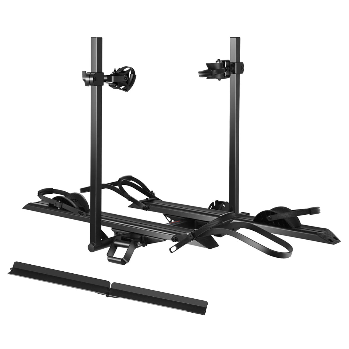 Young Electric heavy-duty 2-bike hitch rack with loading ramp